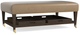 Bassett® Furniture Kara Leather Rectangular Ottoman with Tray-0