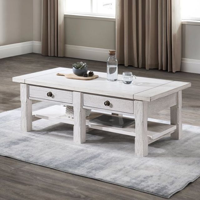 New Classic® Home Furnishings Dorsey White Coffee Table-1