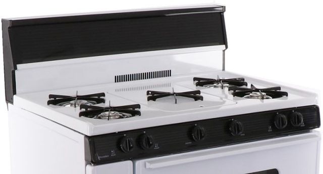 Premier 36" White Pro Style Gas Range-1