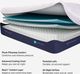 BEDGEAR® H4 Performance® 12" Hybrid Medium Firm Pillow Top Split Head Queen Mattress in a Box-2