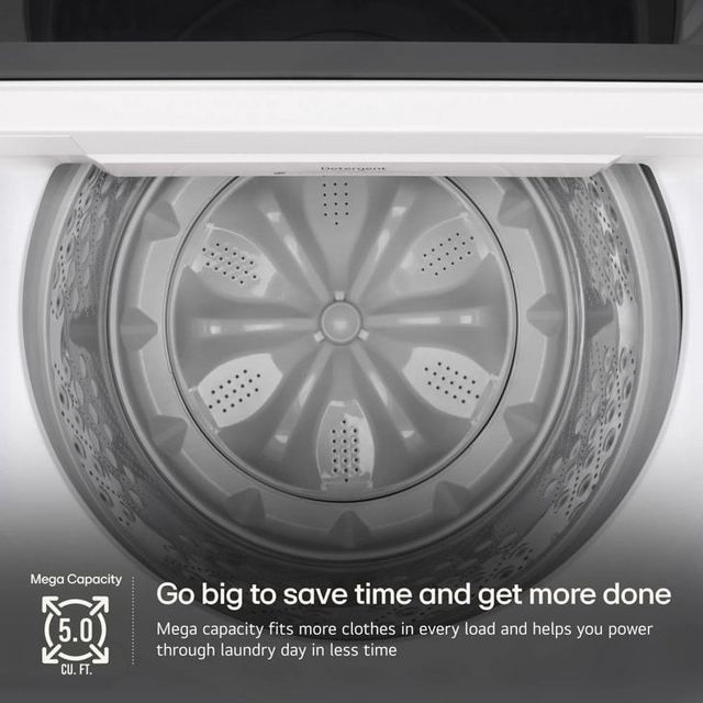 LG 5.0 Cu. Ft.  Alpine White Impeller Top Load Washer with EasyUnload™ & AI Sensing-13