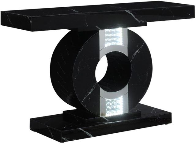 Coaster® Eliana Black Console Table with LED Lighting-0