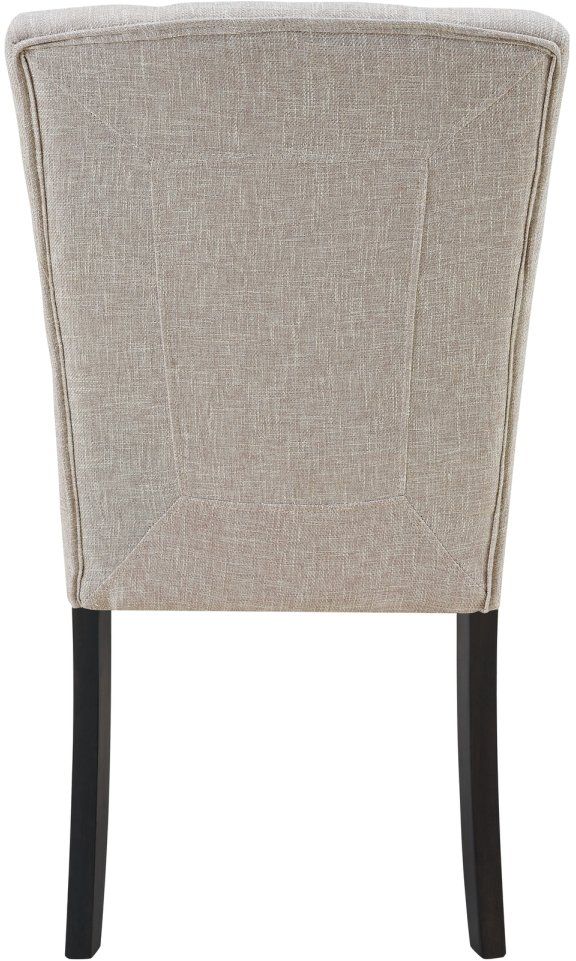 Elements International Lexi Taupe Dining Side Chair-3