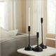 Renwil® Chambers 3-Piece Matte Black Candle Holder Set-3
