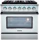 VEZENI Reminiscia 36" Stainless Steel Pro Style Gas Range-0