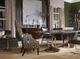 Century® Customizable Oscar Carrier and Company Case Antique Brass Drinks Table-2