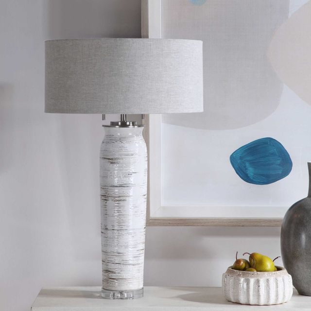 Uttermost® Lenta Off-White Table Lamp-1