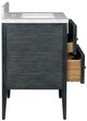 Currey & Company Santos 28" Vintage Navy Vanity with Rectangular Undermount Sink-5