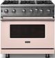 Viking® 5 Series 36" Blush Pro Style Liquid Propane Gas Range-3