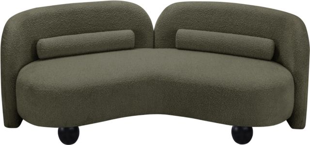 Meridian Furniture Daphne Olive Boucle Fabric Sofa-3