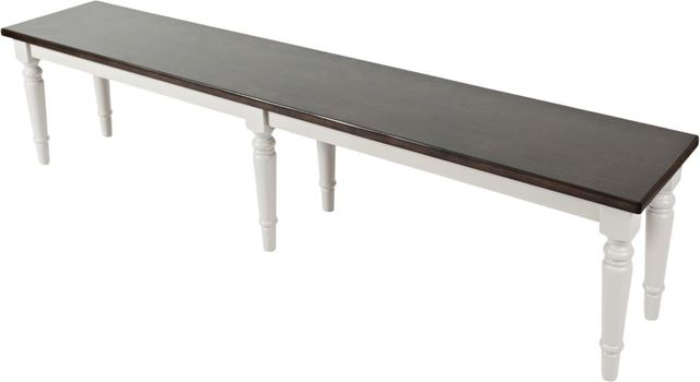 Jofran Inc. Orchard Park Brown/Light Gray 76" Bench-3
