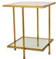 Zeugma Imports® Gold Side Table-1