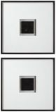 Uttermost® Origins Shadow 2-Piece Dark Bronze/Satin Black Wall Art-0