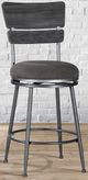 HH2 Home Melange Dakr Gray Wood Back Counter Stool-3