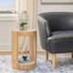 Linon Capiz Beige Side Table-1