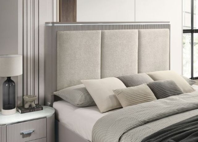 Furniture of America® Aldridge 4-Piece Light Gray Queen Bedroom Set-2