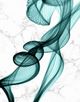 Classy Living Irena Orlov Teal Ribbons II Wall Art-2