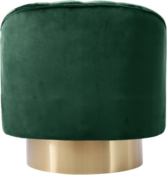 Meridian Furniture Farrah Green/Gold Velvet Swivel Chair-2