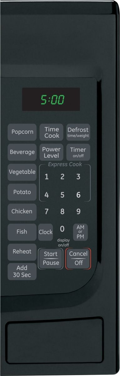 GE® 1.4 Cu. Ft. Black Countertop Microwave-1