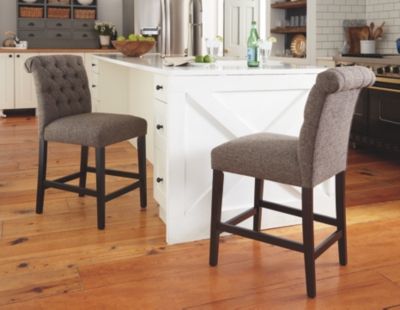 Signature Design by Ashley® Tripton 2-Piece Graphite Bar Stool-1