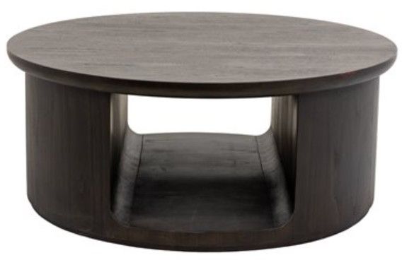 YHD Orbite Dark Brown Matte Coffee Table-0
