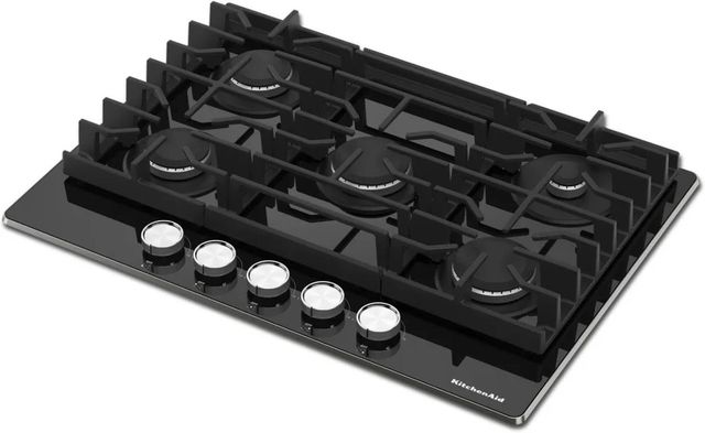 KitchenAid® 36" Black Gas Cooktop-3