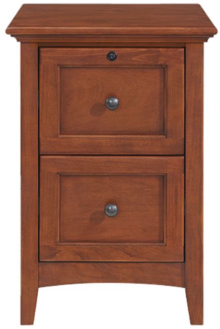 Whittier Wood® Furniture McKenzie Glazed Antique Cherry File Cabinet-3