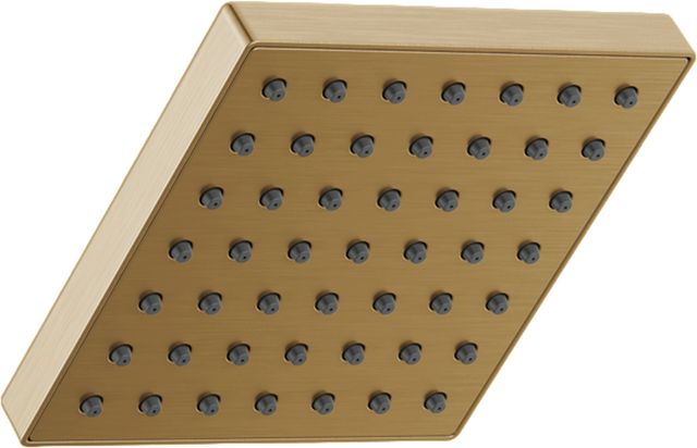 Delta Modern Champagne Bronze Square Showerhead-0