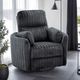 Furniture of America® Belper Dark Gray Power Glider Recliner with Swivel-1