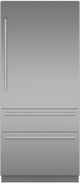Thermador® Freedom® 36 in. 19.0 Cu. Ft. Stainless Steel Built In Bottom Freezer Refrigerator-0