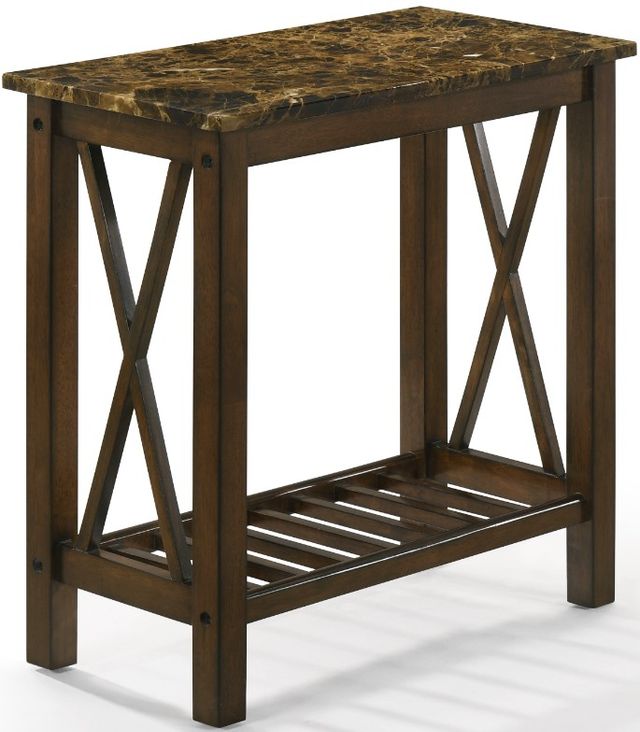 New Classic® Home Furnishings Eden Brown Chairside Table-0