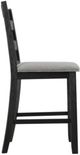 Elements International Martin Black/Gray Counter Side Chair-1