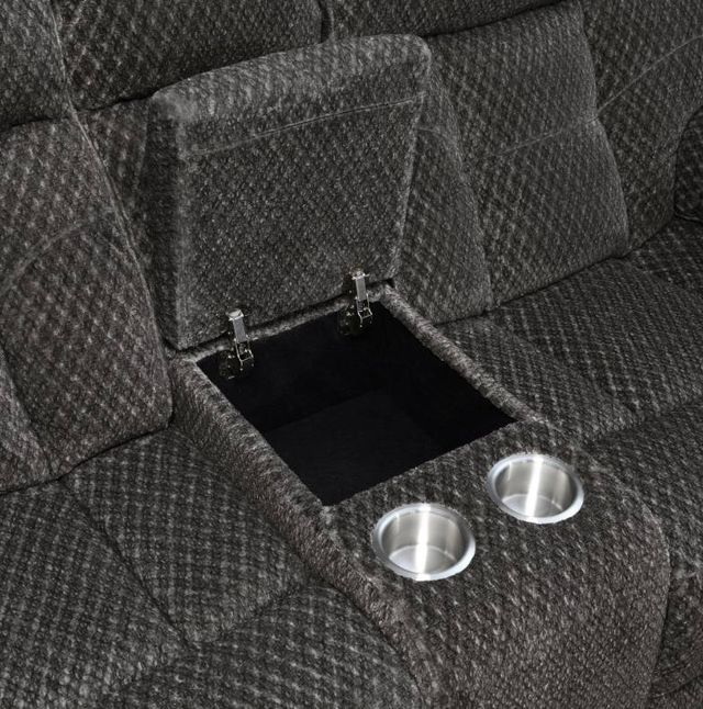 New Classic® Home Furnishings Bravo Charcoal Dual Power Reclining Loveseat-3