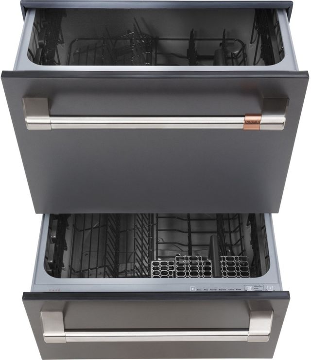 Café™ 24" Matte Black Built-In Drawer Dishwasher-1