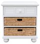 Cottage Creek Furniture Beachfront White Basket Nightstand-1