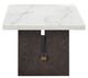Signature Design by Ashley® Burkhaus White End Table with Dark Brown Base-2