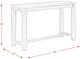 Elements International Jax 3-Piece Cherry Bar Table Set-5