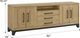 Emerald Home Sutton Place Caramel/Cocoa Entertainment Console-2