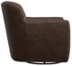 International Furniture Direct Tamesis Deep Brown Swivel Accent Chair-3
