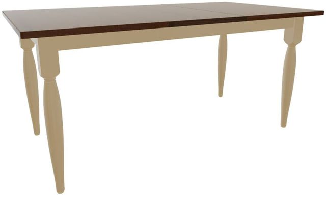 Mavin Customizable Rectangular Extendable Dining Table with 18" Leaf-0