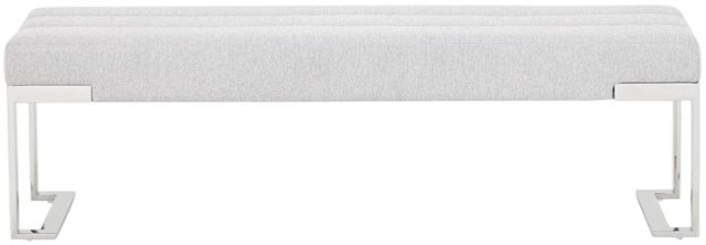 Michael Amini® Tulip Gray Accent Bench-1