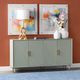 Crestview Collection Arvada Sage Green 4-Door Sideboard-1