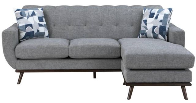 Homelegance® Everton 2-Piece Gray Reversible Sectional and Chaise-2