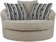 Benchcraft® Calnita Sisal Oversized Swivel Accent Chair-1