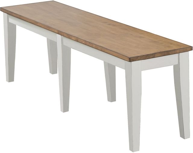 Winners Only® Pacifica Rustic Brown/White 60" Bench