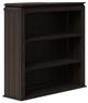Bernards Bellamy Lane Brown Credenza with Bookcase Hutch-1