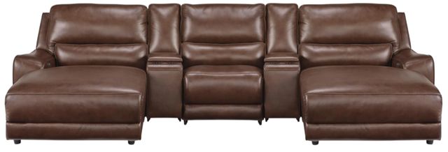 Signature Design by Ashley® Silverbrooke 5-Piece Canyon Power Reclining Left-Arm Facing Sectional and Chaise-0