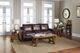 Jofran Inc. Cannon Valley Brown Trestle End Table-1