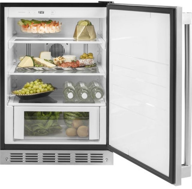 Monogram® 5.4 Cu. Ft. Stainless Steel Under the Counter Refrigerator-6
