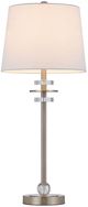 Cal® Lighting & Accessories Sitka 2-Piece Brushed Steel Buffet Lamp Set-2